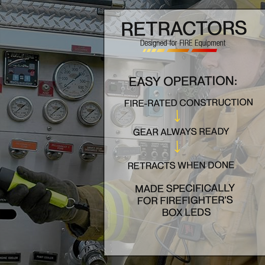 FIRE:  Box LED Flashlight Retractor
