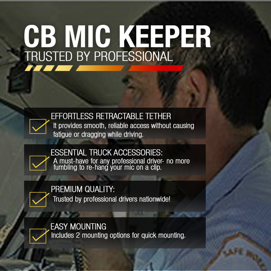 Aluminum Standard CB Mic Retractor - Gray