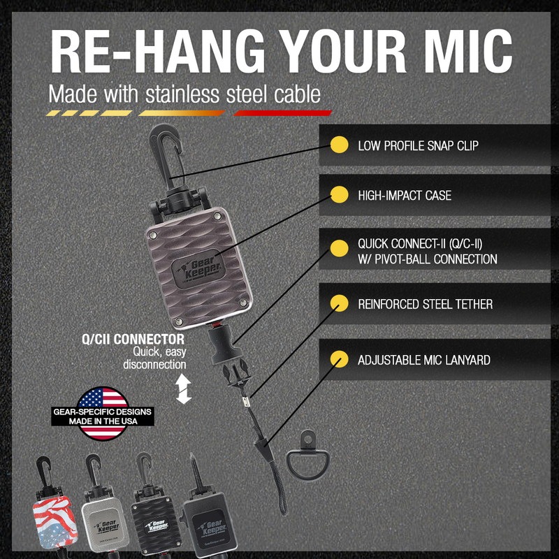Load image into Gallery viewer, Aluminum Standard CB Mic Retractor - Gray
