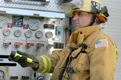 Flashlight Retractors For Fire Rescue