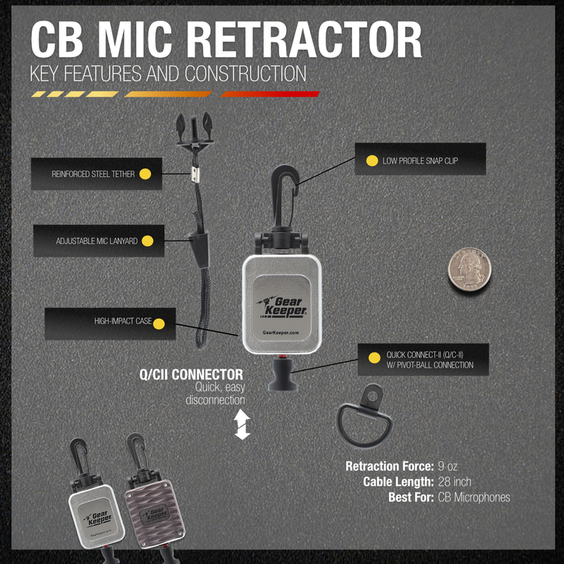 Load image into Gallery viewer, CB Mic Keeper, Standard, Chrome
