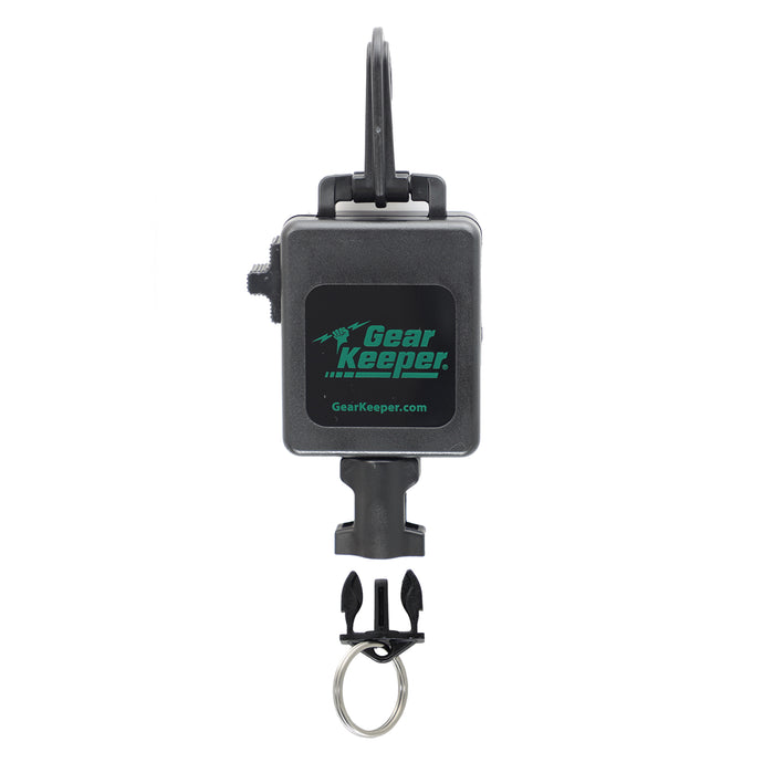 SCUBA Locking Large Flashlight Retractor, Snap Clip