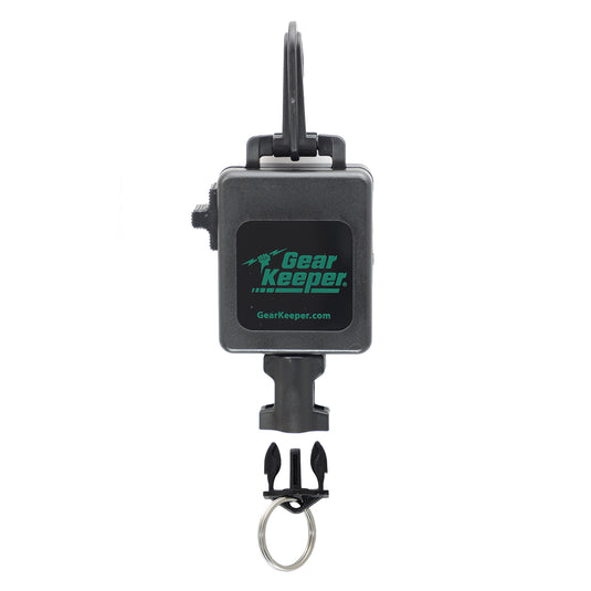 SCUBA Locking Large Flashlight Retractor, Snap Clip