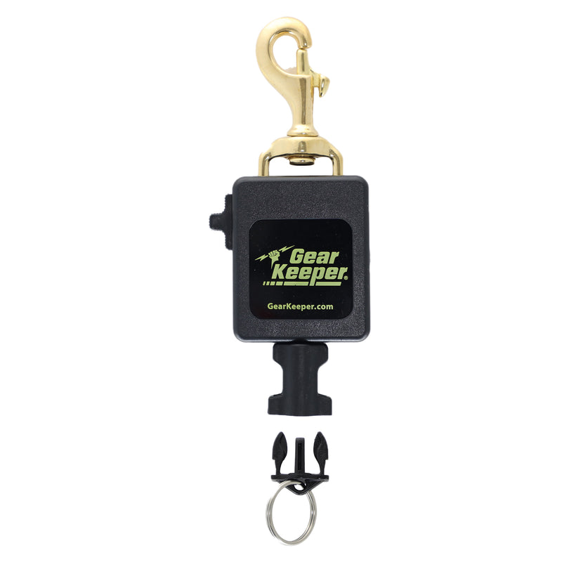 Load image into Gallery viewer, SCUBA Console Retractor, w/ Brass Bolt Clip
