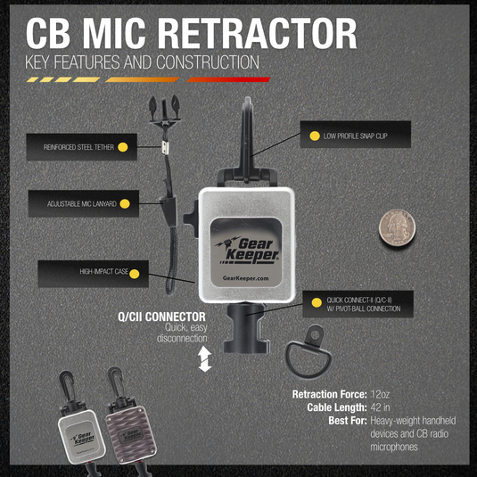 CB Mic Keeper, Heavy Duty, Chrome