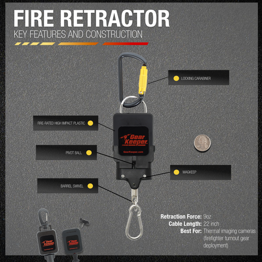 MAG KEEP™ TIC Retractor -- Thermal Imaging Camera Retractor with Magnetic Latch