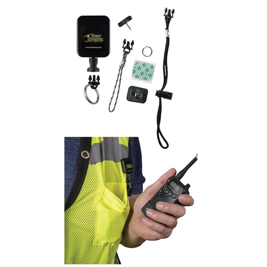 Radio Tether Small - Retractable - Vest Mounted