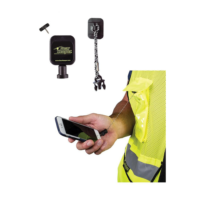 Smart Phone Tether - Retractable - Vest Mounted