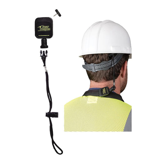 Hard Hat Tether - Retractable - Vest Mounted