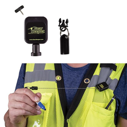 Pencil/Pen Tether - Retractable - Vest Mounted