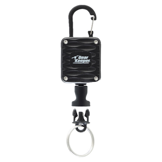 Aluminum   Micro Key / Tool Retractors - Black - Carabiner