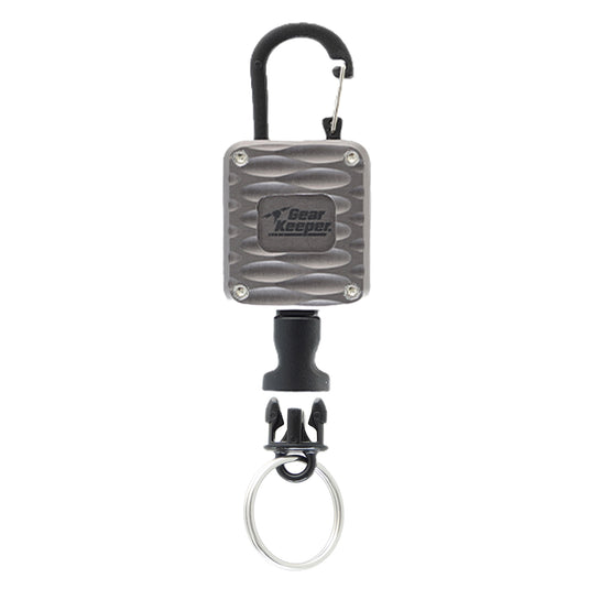 Aluminum   Micro Key / Tool Retractors - Gray - Carabiner
