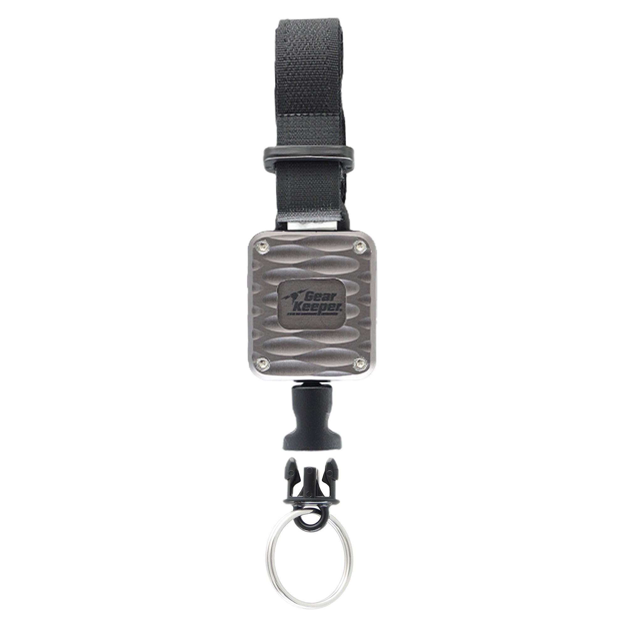 Scott Key Retractor Aluminum Handcuff Key Retractor - Gray - Velcro Strap Mount – Gear Keeper®