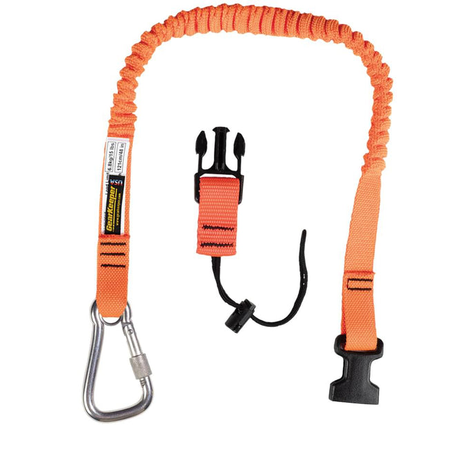 Tool Tether, Personal, Stainless Locking Carabiner / Side Release
