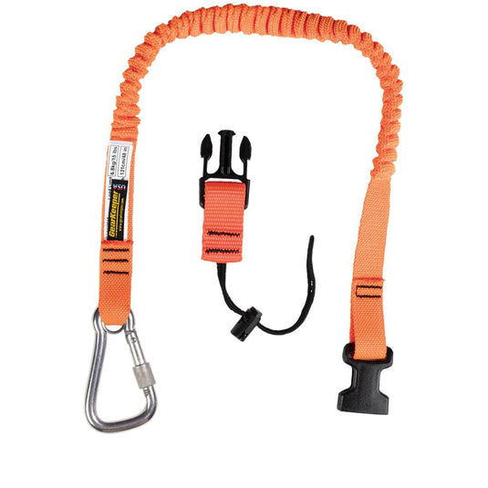 lift ride carabiner snowboard tether Tool Tether, Personal, Stainless Locking Carabiner / Side Release