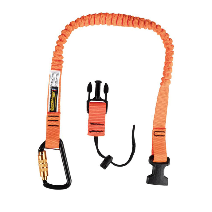 Tool Tether, Personal, Aluminum Twist Lock Carabiner / Side Release