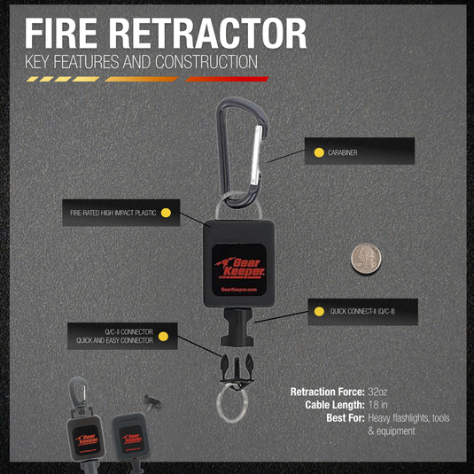 FIRE:  Box LED Flashlight Retractor
